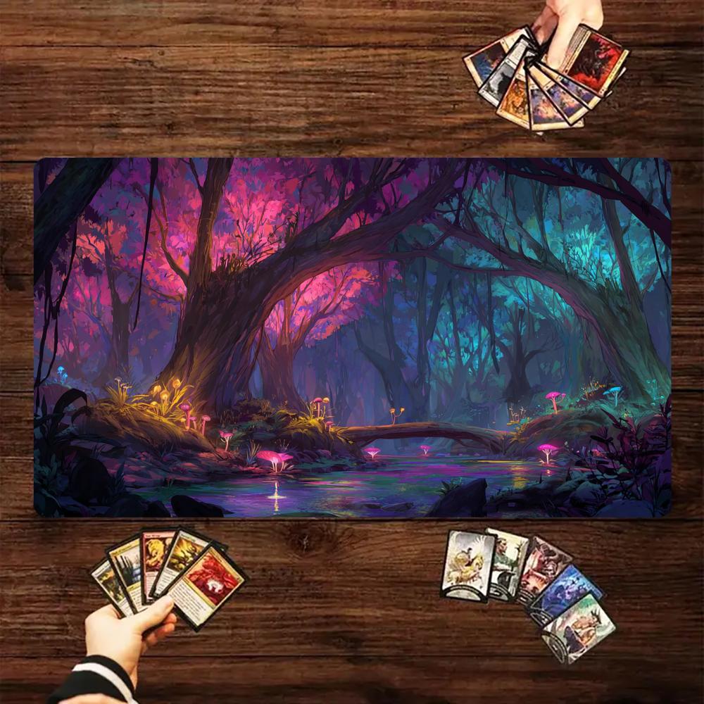 Play Mat Neoprene - Forest Secret Realm Theme TCG Playmat
