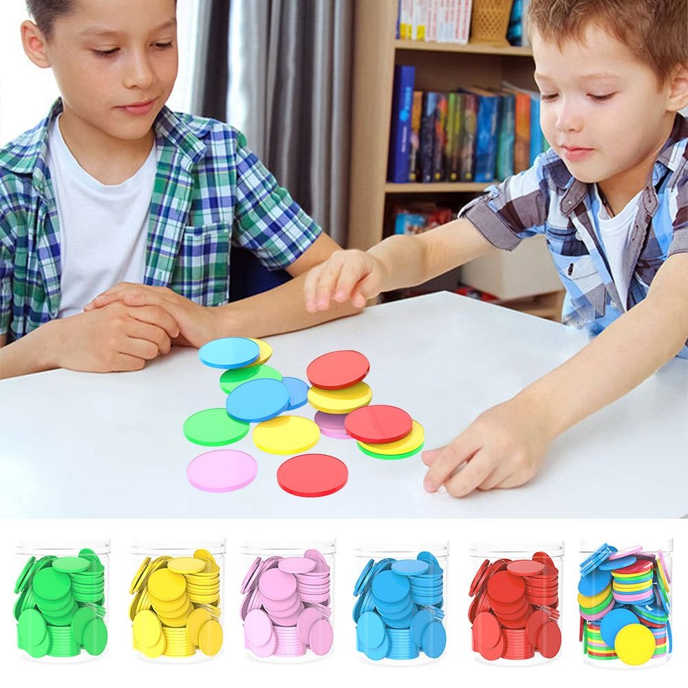 Board Game Operation - 100pcs Plastic Counting Chips Addition Subtraction