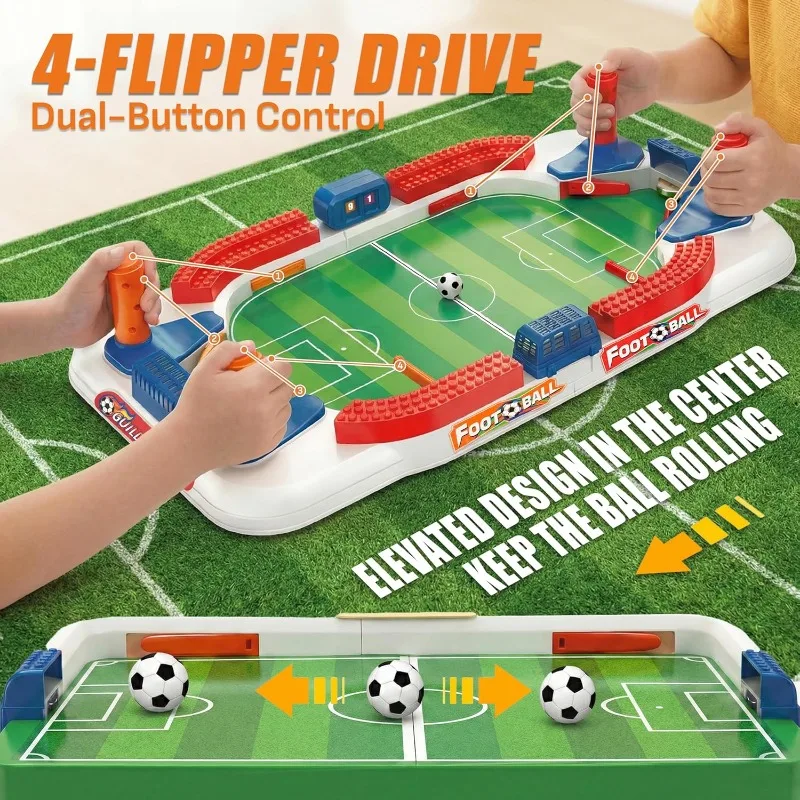 Board Game Flip 7 - Mini Tabletop Soccer Game Double Flip