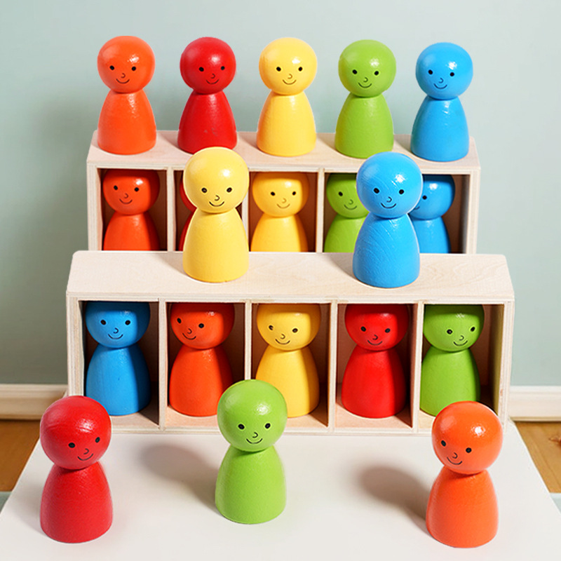 Board Game Multiplayer - Guessing Colors Doll Color Matching Little