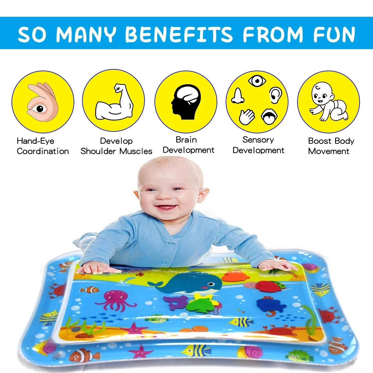 Summer Inflatable Water Mat PV - огляд і ціна Play Mat Neoprene