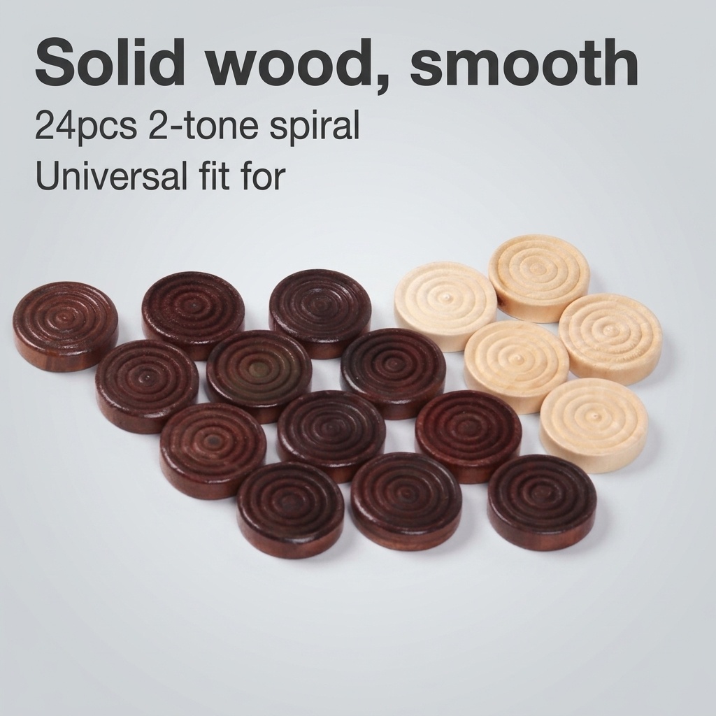24 Pcs/Set Wooden Round Checke - огляд і ціна Board Game Operation