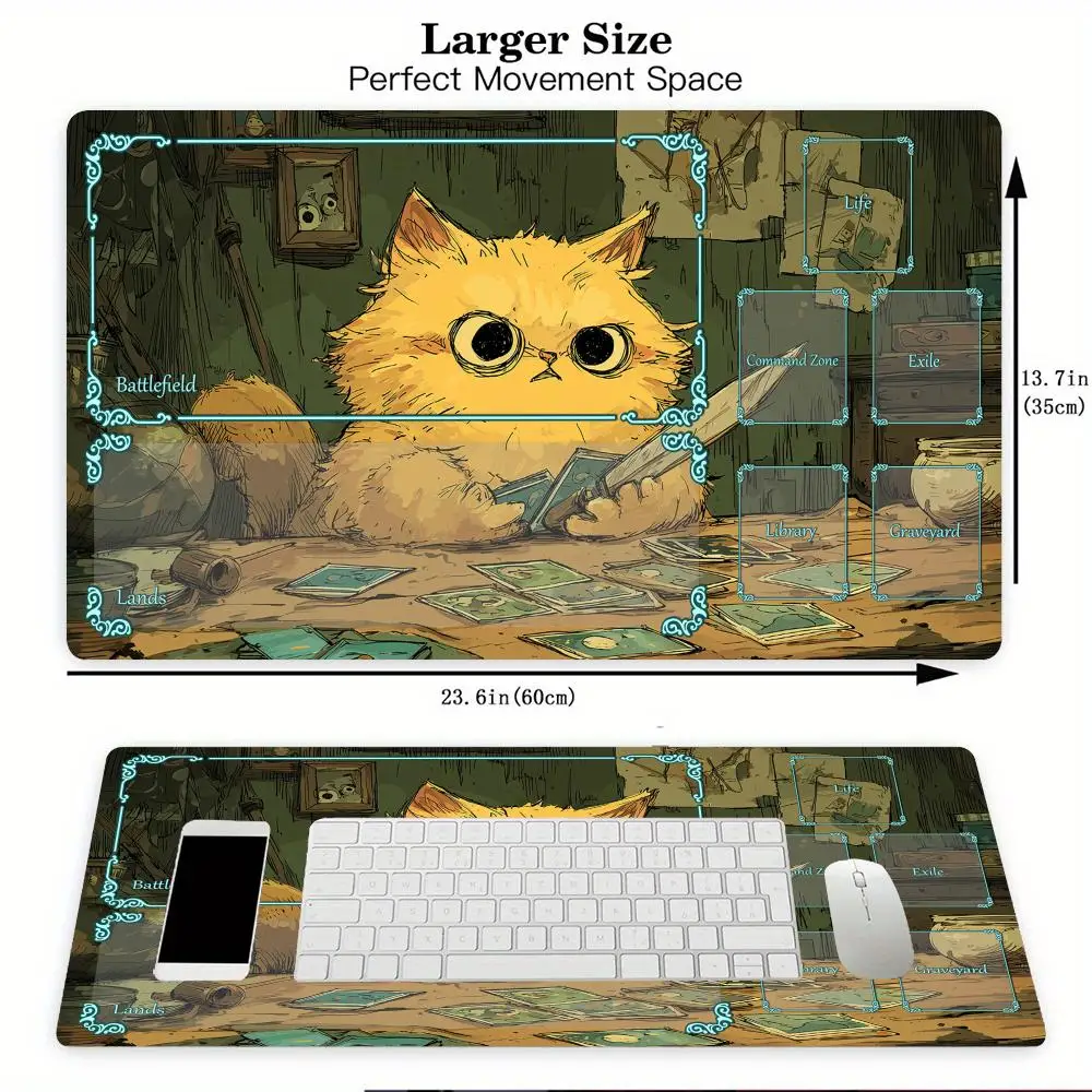 Cartoon-style orange cat Magic - огляд і ціна Play Mat Neoprene