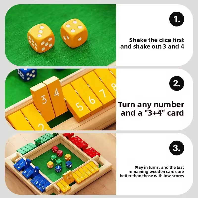 Box Game Wooden Dice Four-Side - огляд і ціна Board Game Flip 7