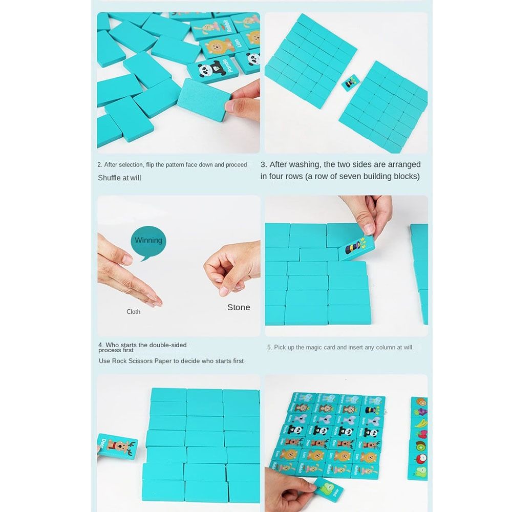 Wooden Memory Solitaire Matchi - огляд і ціна Board Game Flip 7