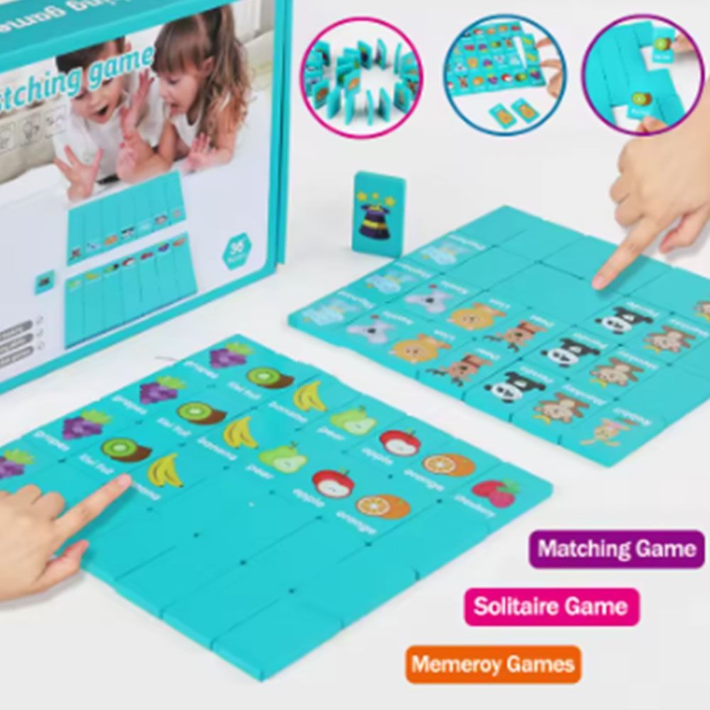 Wooden Memory Solitaire Matchi - огляд і ціна Board Game Flip 7