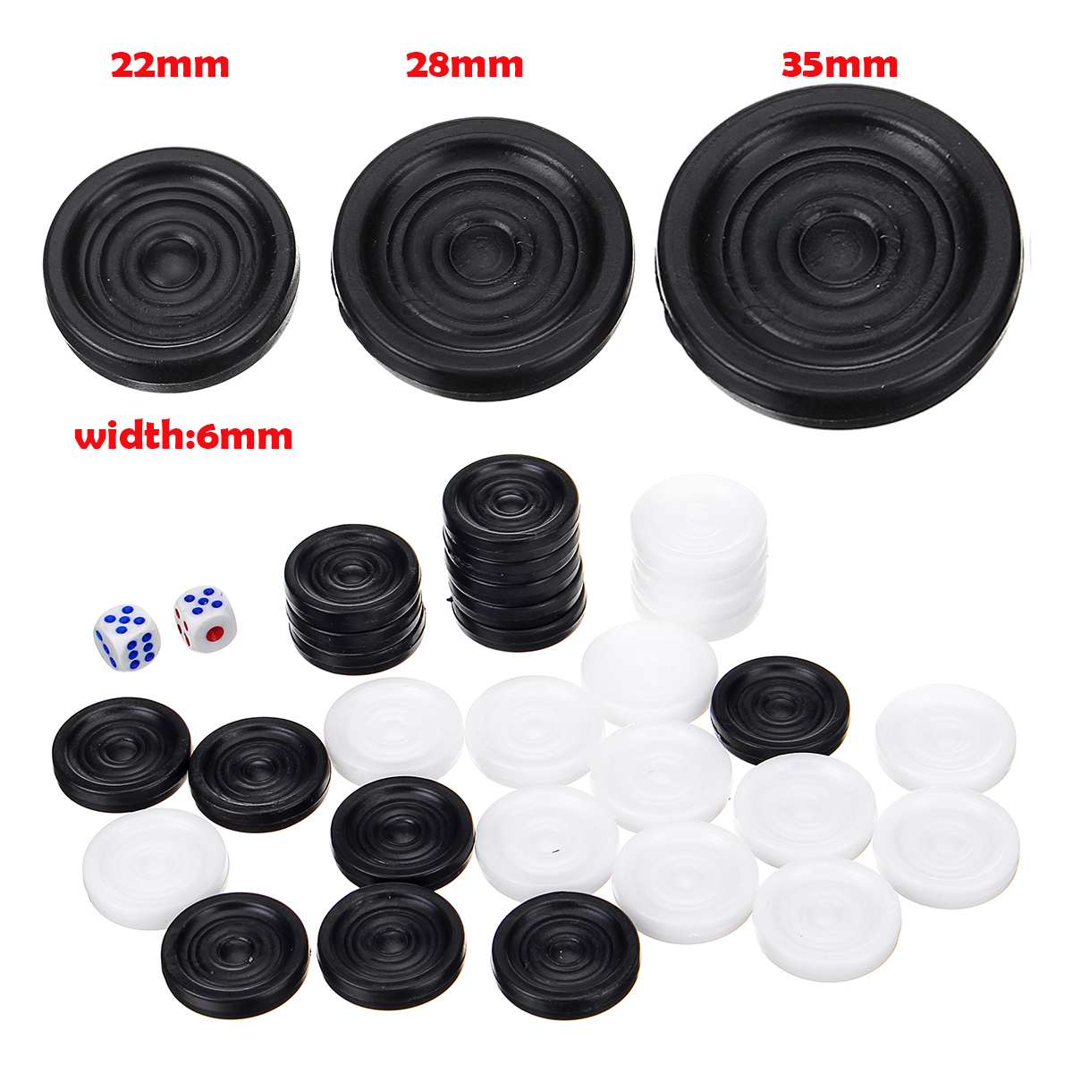 32 PCS Backgammon Chess Piece  - огляд і ціна Board Game Operation