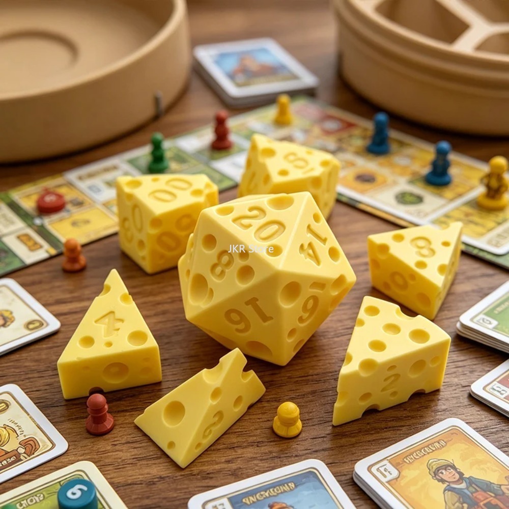 Creative Irregular Cheese Dice - огляд і ціна Board Game Organization