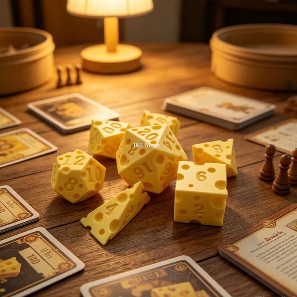 Creative Irregular Cheese Dice - огляд і ціна Board Game Organization