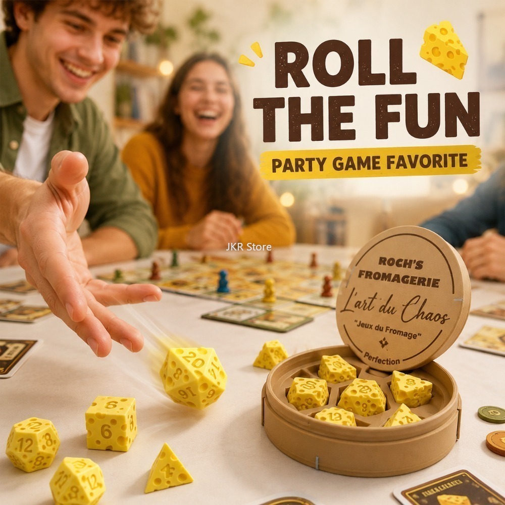 Creative Irregular Cheese Dice - огляд і ціна Board Game Organization