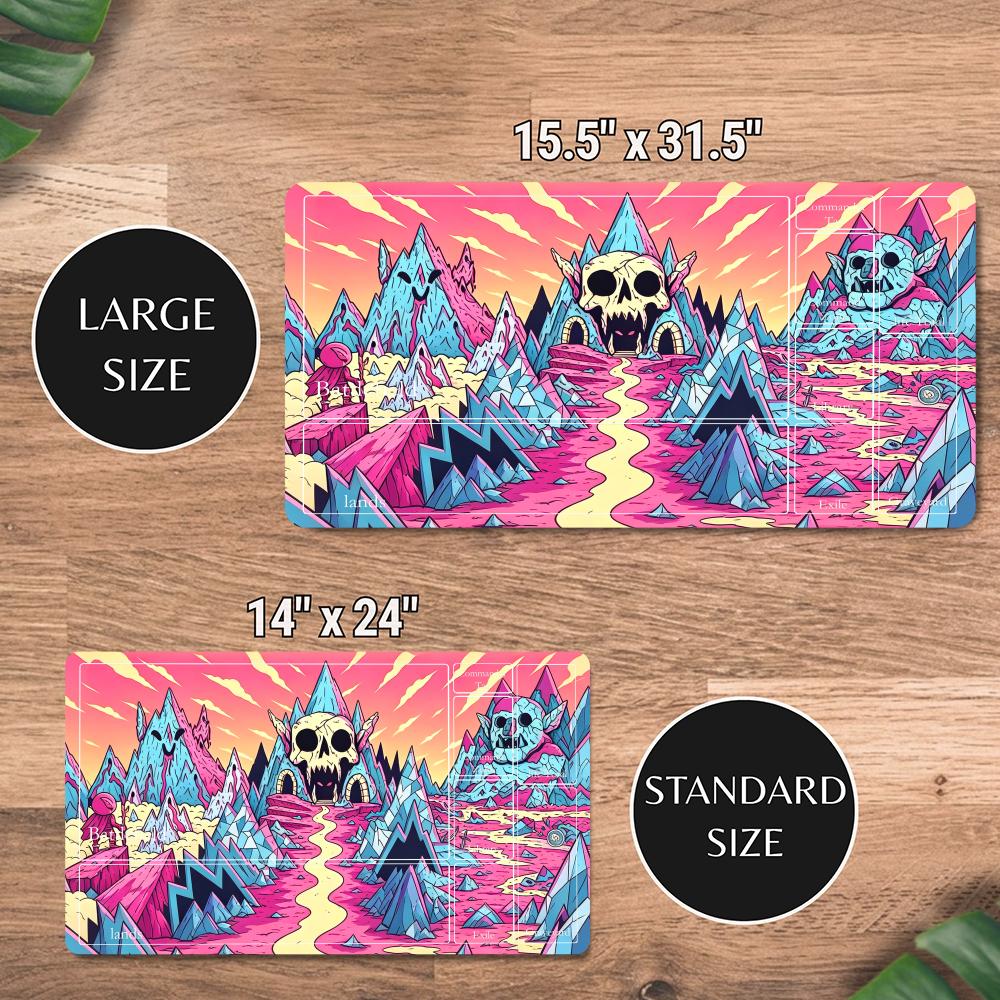 Cartoon Pink Skull Mountain TC - огляд і ціна Play Mat Neoprene