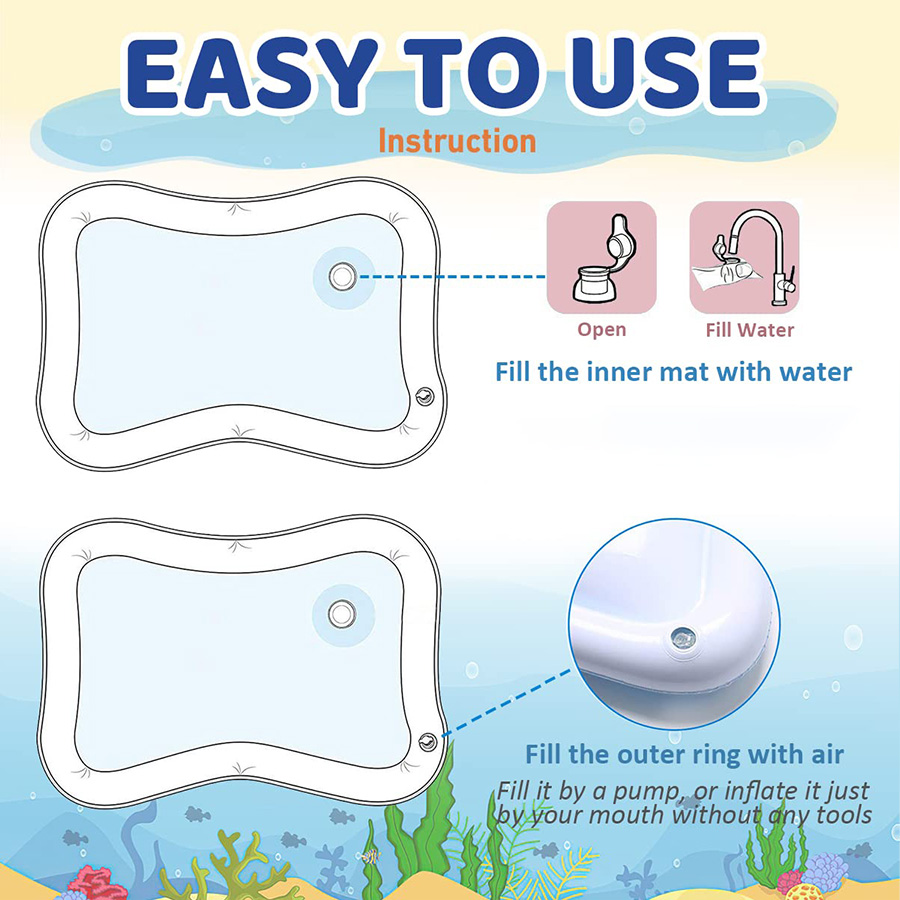 1pc Inflatable PVC Playing Mat - огляд і ціна Play Mat Neoprene