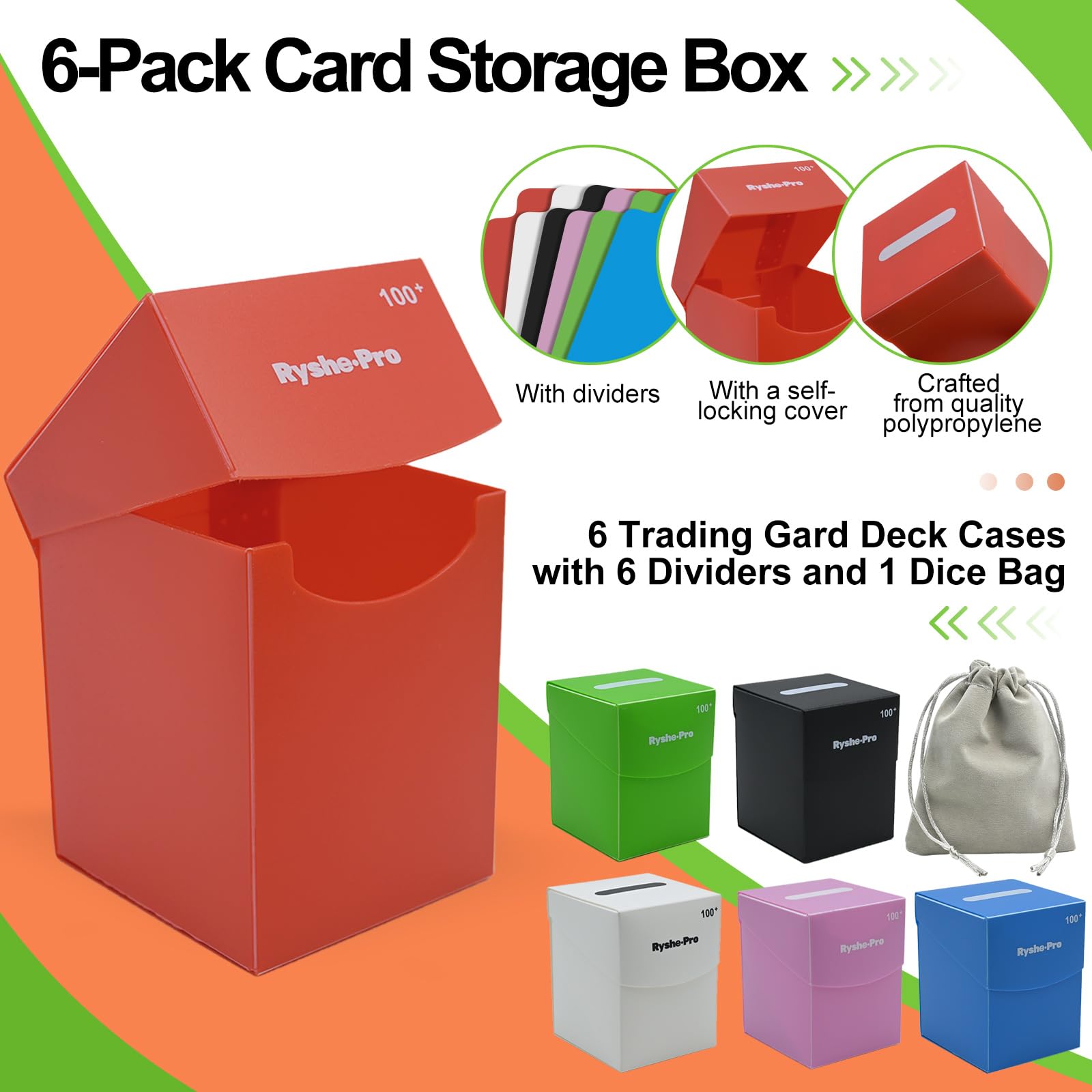 TCG Deck Box for 100+ Cards Co - огляд і ціна Board Game Organization