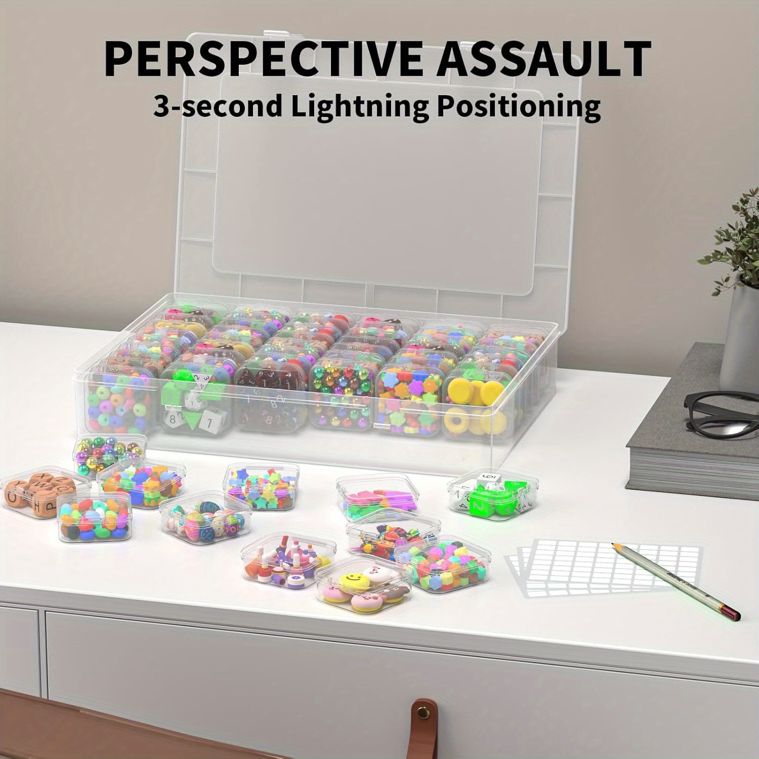Bead Organizer Box,61pcs Bead  - огляд і ціна Board Game Organization