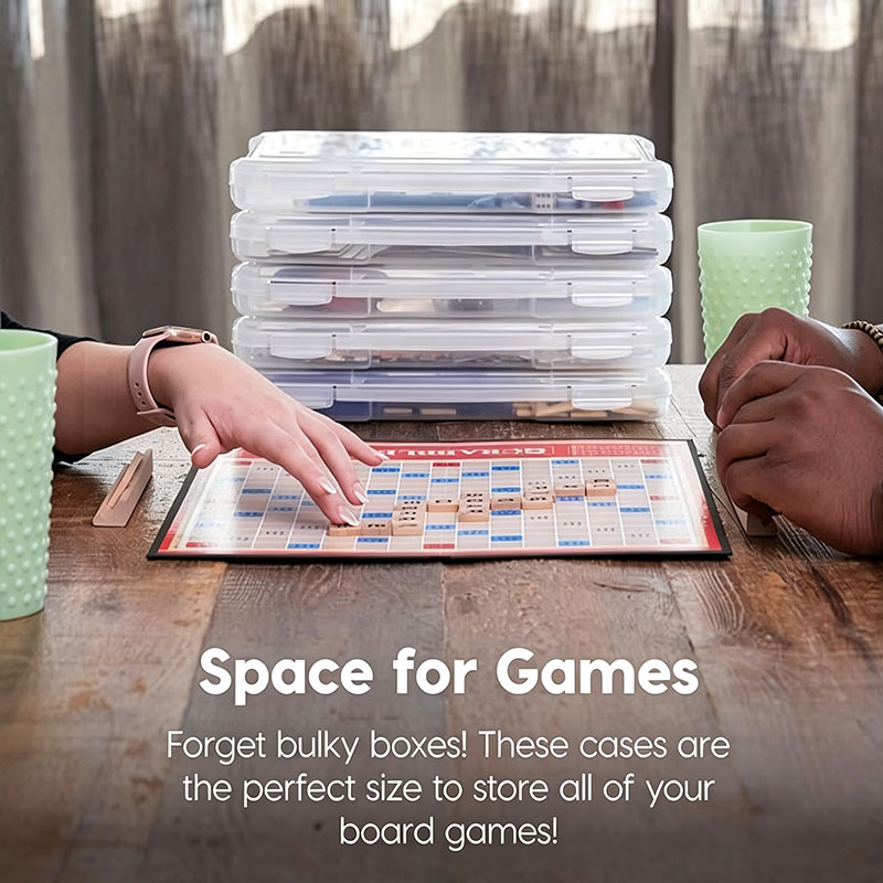 2 Pack Clear Slim Board Game S - огляд і ціна Board Game Organization
