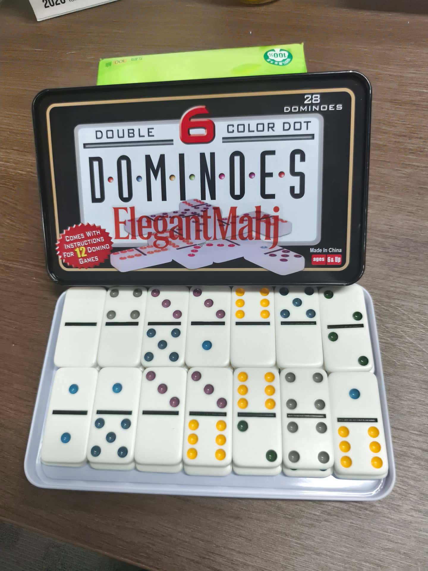 ElegantMahj Double Six Dominoe - огляд і ціна Board Game Dots