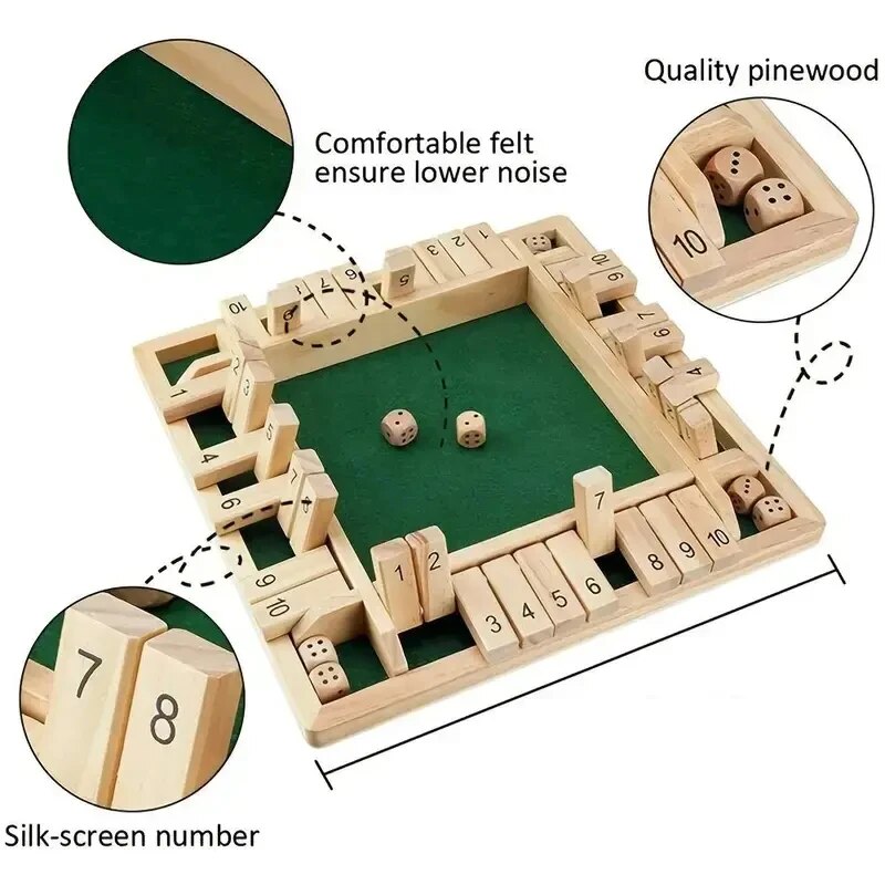Deluxe Four Sided 10 Numbers S - огляд і ціна Board Game Organization