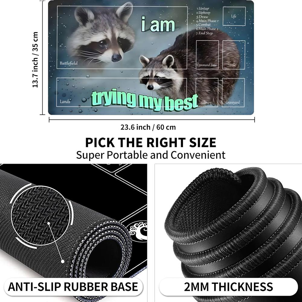 Try My Best Mouse Pad TCG Mous - огляд і ціна Play Mat Neoprene